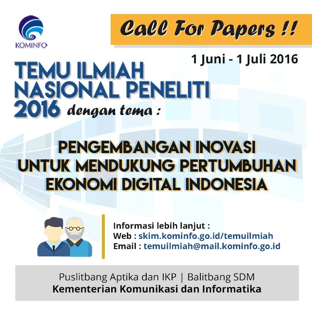 Gambar: Temu Ilmiah Peneliti Nasional 2016 - Call for Papers!