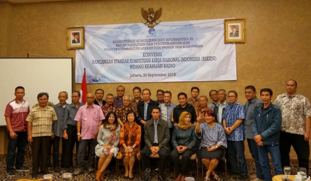 Gambar: Konvensi Rancangan Standar Kompetensi Kerja Nasional Indonesia (RSKKNI) Bidang Keahlian Radio