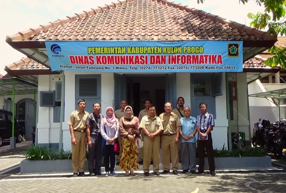 Gambar: Audiensi BPPKI Yogyakarta dan Dinas Komunikasi Informatika Kab. Kulonprogo Terkait Fasilitasi Layanan TIK