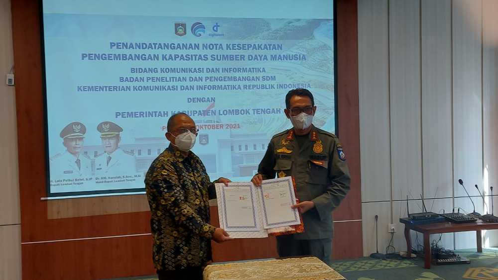 Gambar: TTD MOU Lombok Tengah