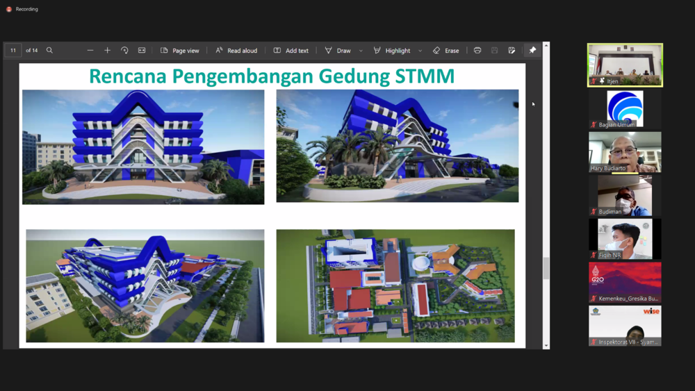 Gambar: Rencana pengelolaan Gedung STMM Jogjakarta