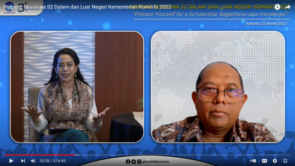 Gambar: Webinar S2 Kementerian Komunikasi dan Informatika