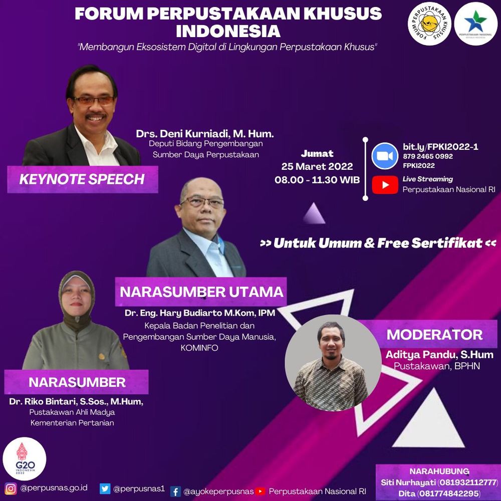 Gambar: Webinar forum Perpustakaan Khusus Indonesia (FPKI)