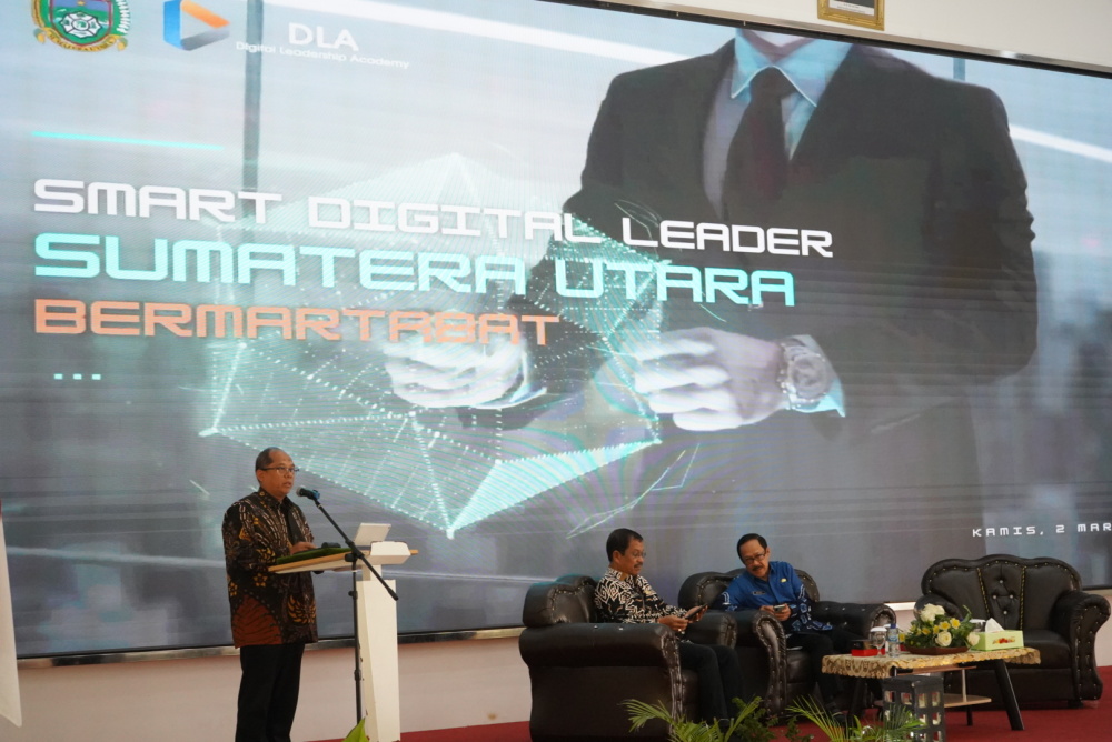 Gambar: Pembukaan Digital Leadership Academy Sumut oleh Kabadan Litbang SDM Kemkominfo