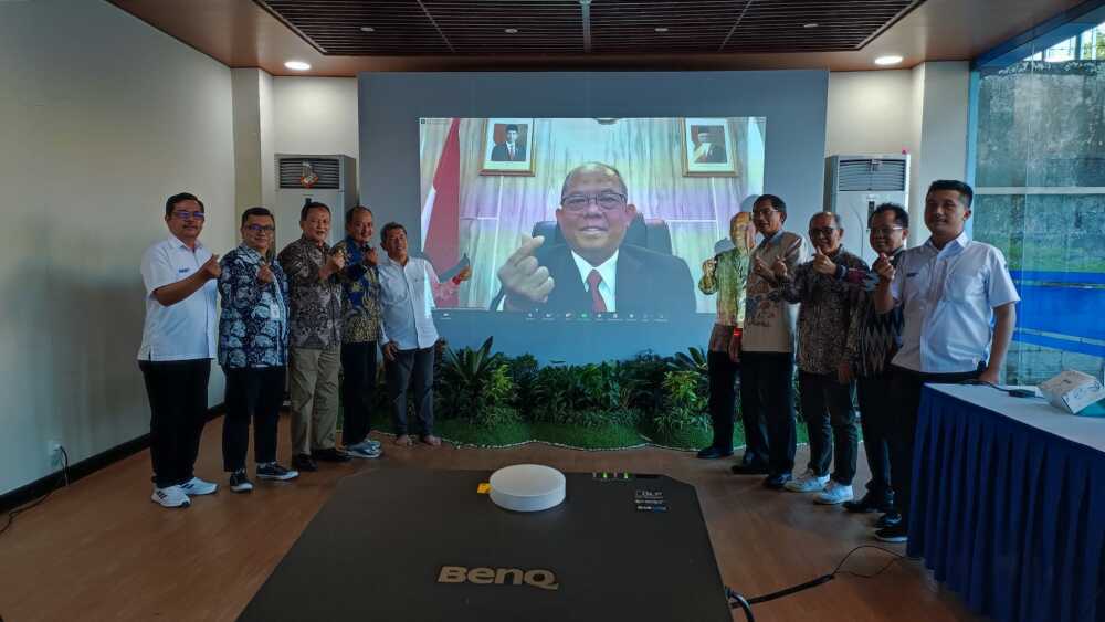 Gambar: Foto kepala Badan Pada Acara Workshop Kerjasama STMM, MASTEL, WANTIKNAS DAN CIC CHINA “Transforming Multi Media University into Digital Prowess”