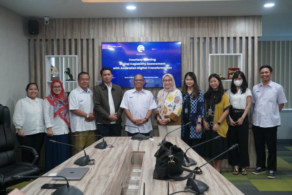 Gambar: Foto Kepala Badan Pada Rapat Inisiasi Kerjasama GTA dan DLA dengan Prospera (Program Kemitraan Indonesia Australia untuk Perekonomian)