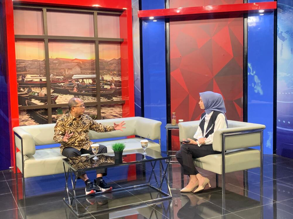 Gambar: Foto Kepala BPSDM Komdigi Tampil Live di TVRI Kalimantan Selatan Bahas Arah Kebijakan Pengembangan Talenta Digital 2025-2029