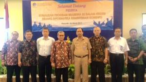Kepala Pusbang Litprof SDM Bersama Sekertaris Kota Manado, Kepala BPPKI Manado dan Para Pengelola Beasiswa S2 Dalam Negeri Kominfo