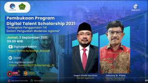 Pembukaan Program Digital Talent Scholarship 2021 Kerjasama Kementerian Kominfo & Kementerian Agama