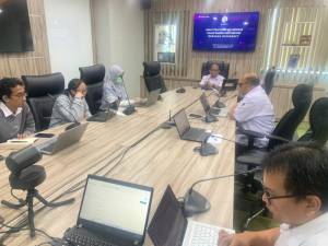 Foto Kepala Badan Pada Rapat Koordinasi dengan Microsoft Indonesia untuk pelatihan Teknologi Generative AI untuk para Wanita Indonesia