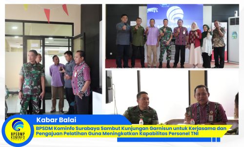 BPSDMP Kominfo Surabaya Sambut Kunjungan Garnisun untuk Kerjasama Pelatihan Guna Meningkatkan Kap...