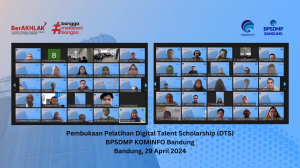 Pembukaan Pelatihan Digital Talent Scholarship (DTS) BPSDMP KOMINFO Bandung Secara Daring