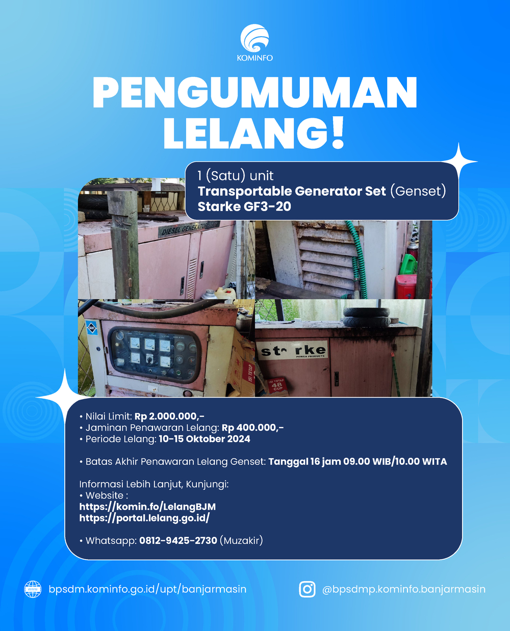 Gambar: Lelang Generator Set