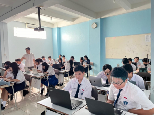 BPSDMP Kominfo Banjarmasin Hadirkan Pelatihan Thematic Academy (TA) bagi Siswa SMP Kristen Kanaan Banjarmasin